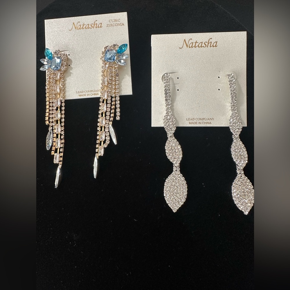 🆕Bundle of 2 Natasha Statement Earrings